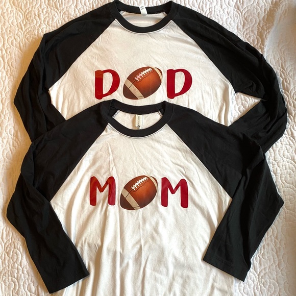 **Bundle** Next Level MOM & DAD Football Jerseys - Picture 1 of 7